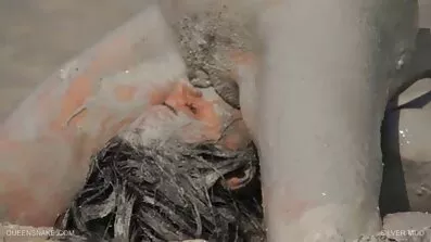 ধীর ভেজা পায়ু squirt প্রচণ্ড উত্তেজনা, বিদেশি চুদা চুদি ফ্রেমে বড় প্রাকৃতিক tits